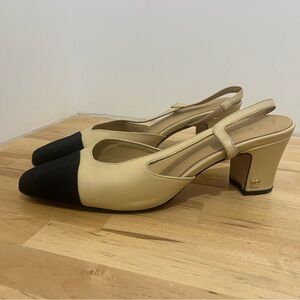 Channel slingback gently used, size us 9.